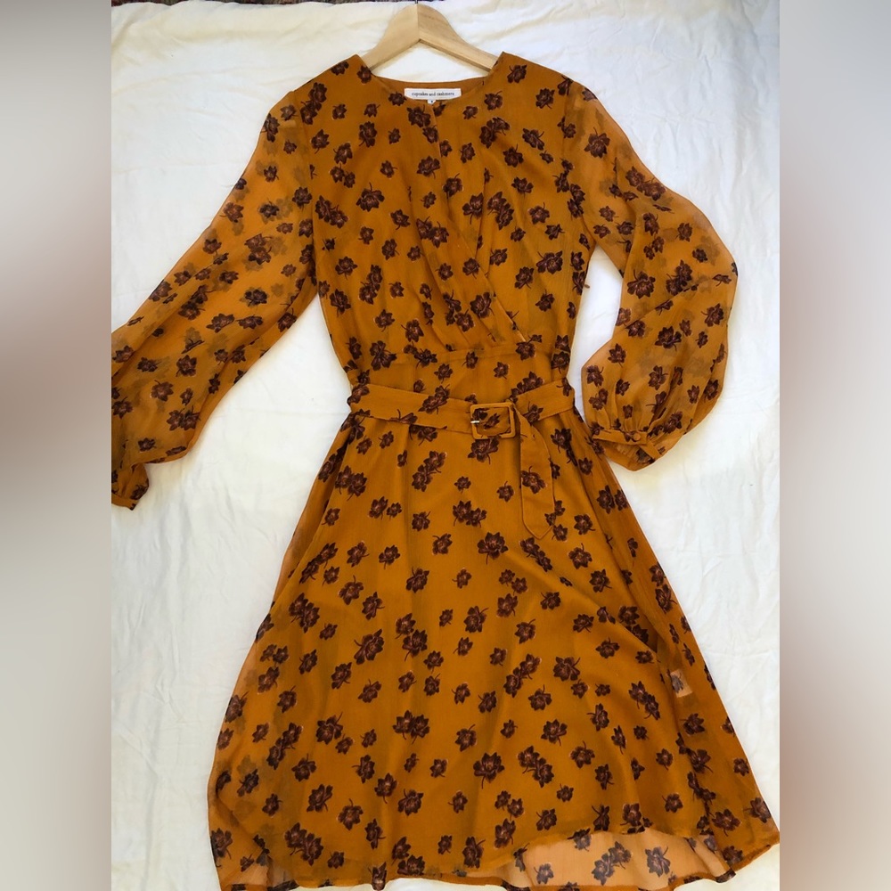 Cupcakes and cashmere belted dress